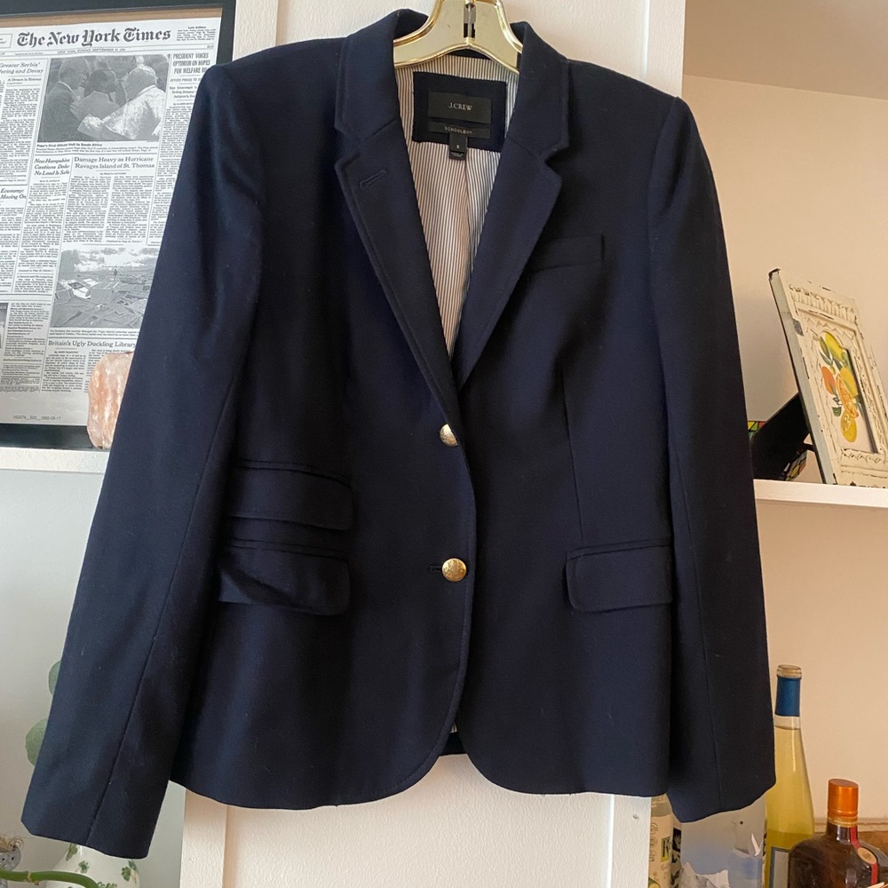 JCrew Women’s Navy Schoolboy Blazer